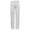 Maison Margiela White 5-pocket Style Straight Jeans With Contrasting Stitching In Cotton Denim Woman