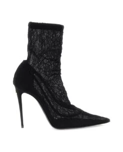 Dolce & Gabbana Cordonetto Lace Ankle Boots