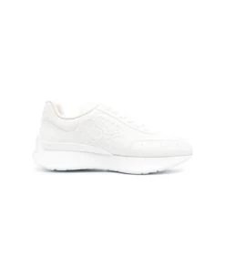 Alexander McQueen White Sprinter Runner Sneakers