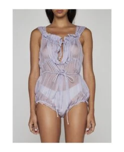 Maison Margiela Silk Tulle Bodysuit -Italist Store b7201ad2aa1b8f7274d51b4c89636f88