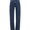 Straight Leg Jeans In Blue Denim