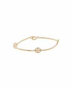 Tory Burch Miller Stud Gold-toner Brass Bracelet