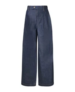 Amiri Wide Leg Blue Jeans