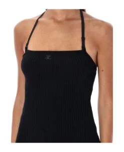 COURREGES Strap Rib Top -Italist Store c2378c4ff5f783b185b241783734b189