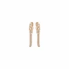 Elisabetta Franchi Dangle Earrings With Rhinestones And Fringes