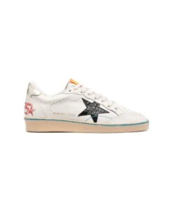 Golden Goose Multicolour 'ballstar' Sneakers With Upper In 'cocco' Print In Leather Man