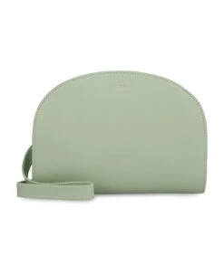 A.P.C. Demi-lune Leather Crossbody Bag