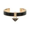 Prada Enameled Metal Logo Bracelet