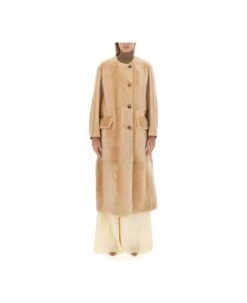 Max Mara Talamo Buttoned Long-sleeved Coat