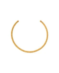 'grace' Golden Choker In 18k Gold-plated Metal Woman