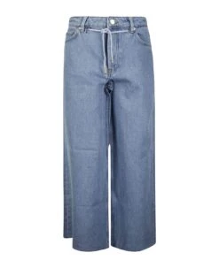 Ganni Heavy Denim Wide Drawstring Jeans
