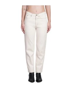 A.P.C. Martin F Jeans In Beige Cotton