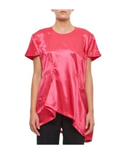 Comme Des Garcons Satin Slim Fit Blouse