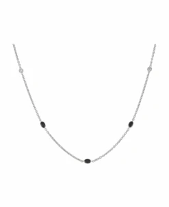 Lo Spazio Blue Sapphire And Diamond Necklace