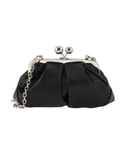Weekend Max Mara Logo Detailed Chained Clutch Bag