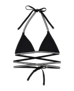 'glitter Tape' Swimsuit Top