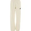 Off-White Cotton Joggers With Logo