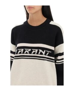 'callie' Jacquard Logo Sweater -Italist Store f262d0c031e020718edb20b3549f220e