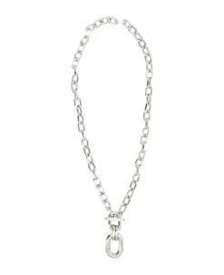 Paco Rabanne Silver Xl Link Extra Pendant Necklace