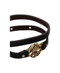 Alexander McQueen Leather Bracelet -Italist Store f63a53d9a3d0802eaddc98e54b3252fd