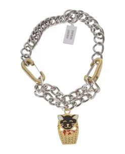 Cat Basket Curb Necklace