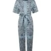 Tory Burch Printed Cotton Poplin Jumpsuit