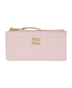 Miu Miu Logo Monogram Zip-around Wallet
