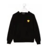 Versace Pullover Nero In Lana Vergine Bambino