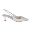 Prada Triangle Logo Plaque Slingback Pumps