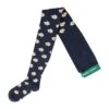 Bobo Choses Blue Tights For Girl With Daisies