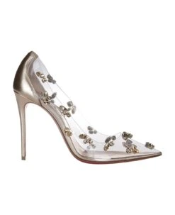 Christian Louboutin Degraqueen 100 Pvc/nappa Laminata/lin