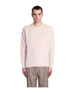 Acne Studios Knitwear In Rose-pink Wool