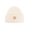 A.P.C. 'michelle' White Beanie With Logo Patch In Wool And Cashmere Woman