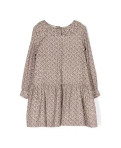 Bonpoint Abito Stampato In Cotone Bambina