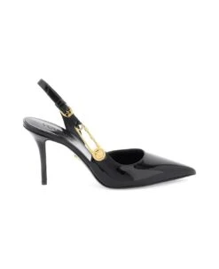 Versace 'safety Pin' Slingback Pumps