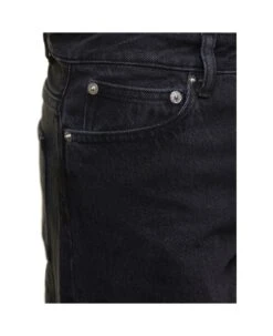 A.P.C. 'elisabeth' Black Five-pockets Wide Leg Jeans In Cotton Denim Woman -Italist Store 09796f1db213671d44c50604689dbc99