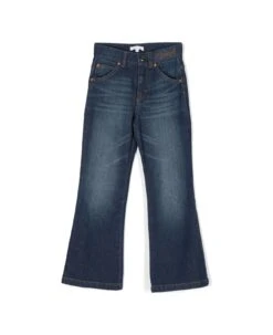 Chloé Chloe Jeans Blu In Denim Di Cotone Stretch Bambina