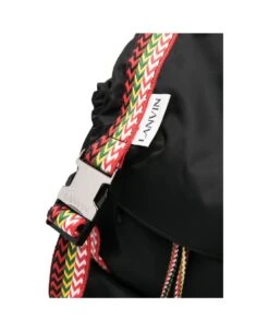 Lanvin Black Nylon Backpack With Curb Ribbons 6 Lanvin Black Nylon Backpack With Curb Ribbons -Italist Store 0cec16f4815415423ac0255cf3ec54ea
