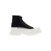 Alexander McQueen Black 'tread Slick' High-top Sneakers In Cotton