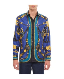Versace Informal Shirt Medusa Harness Print
