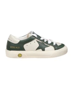 Golden Goose Ivory May Sneakers For Girl With Iconic Star