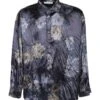 Acne Studios Floral-print Crinkled Shirt