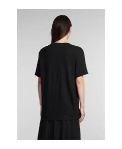 Zewel T-shirt In Black Cotton -Italist Store 1351a6ec9884658b35fd803e0778fd83