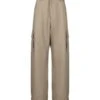 Off-White Ow Emb Drill Beige Cargo Trousers