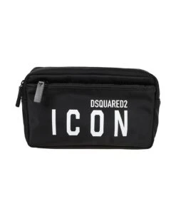 DSQUARED2 Icon Logo Printed Toiletry Bag