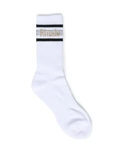 Rhude Logo Stripe Sport Sock