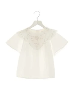 Chloé Embroidery Cotton Bloshirt