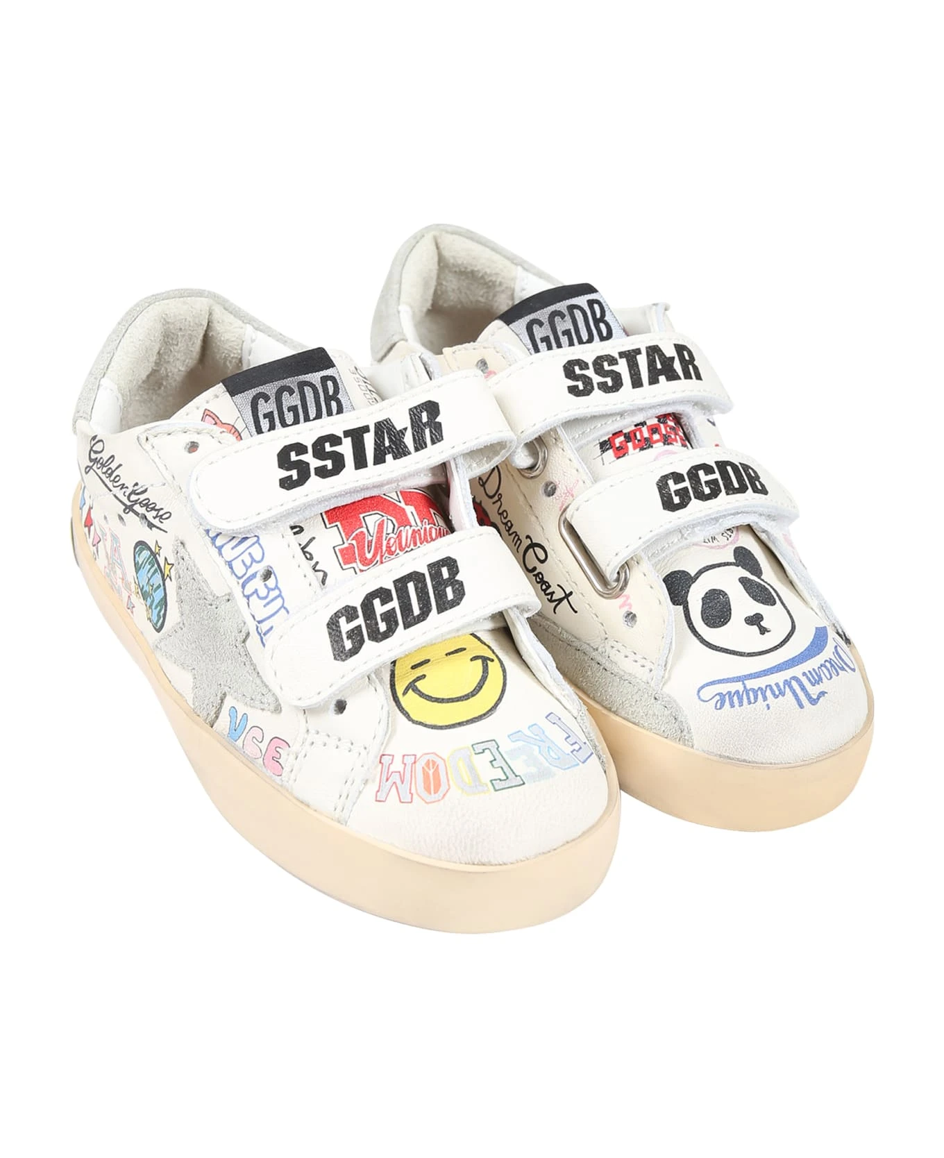 Golden Goose White Sneakers For Kids With Star 3 Golden Goose White Sneakers For Kids With Star - Image 3