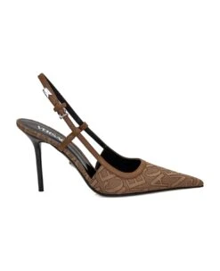 Versace Pump With Logo All-over