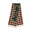 Acne Studios Logo Patch Checked Scarf